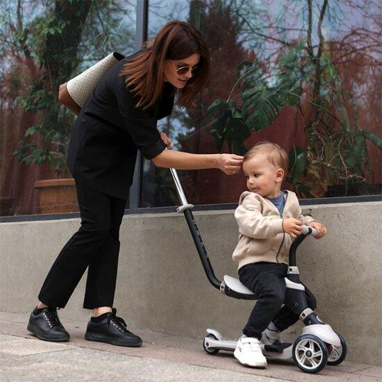 Qplay Sema Step Scoot and Ride - Trottinette d'équilibre 5-en-1 - Beige