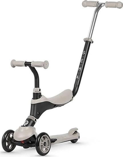 Qplay Sema Step Scoot and Ride - Trottinette d'équilibre 5-en-1 - Beige