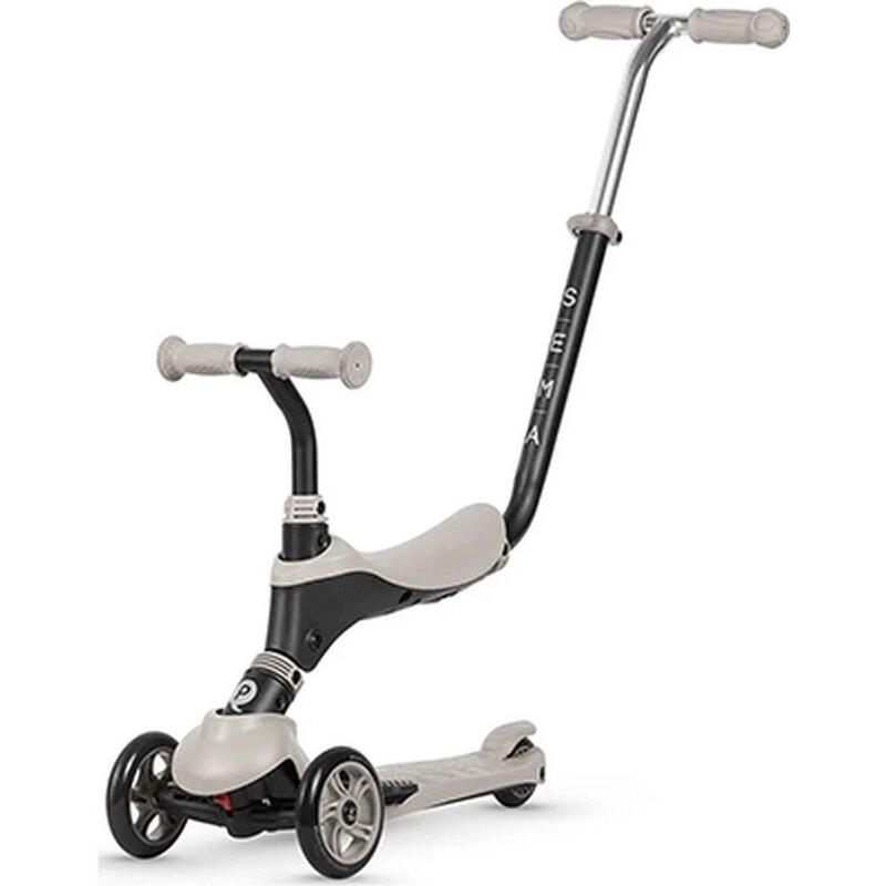 Qplay Sema Step Scoot and Ride - Trottinette d'équilibre 5-en-1 - Beige
