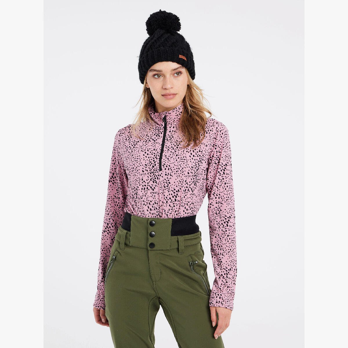 Forro Polar De Mujer Prtgrenada 1/4 Zip Protest 3/4