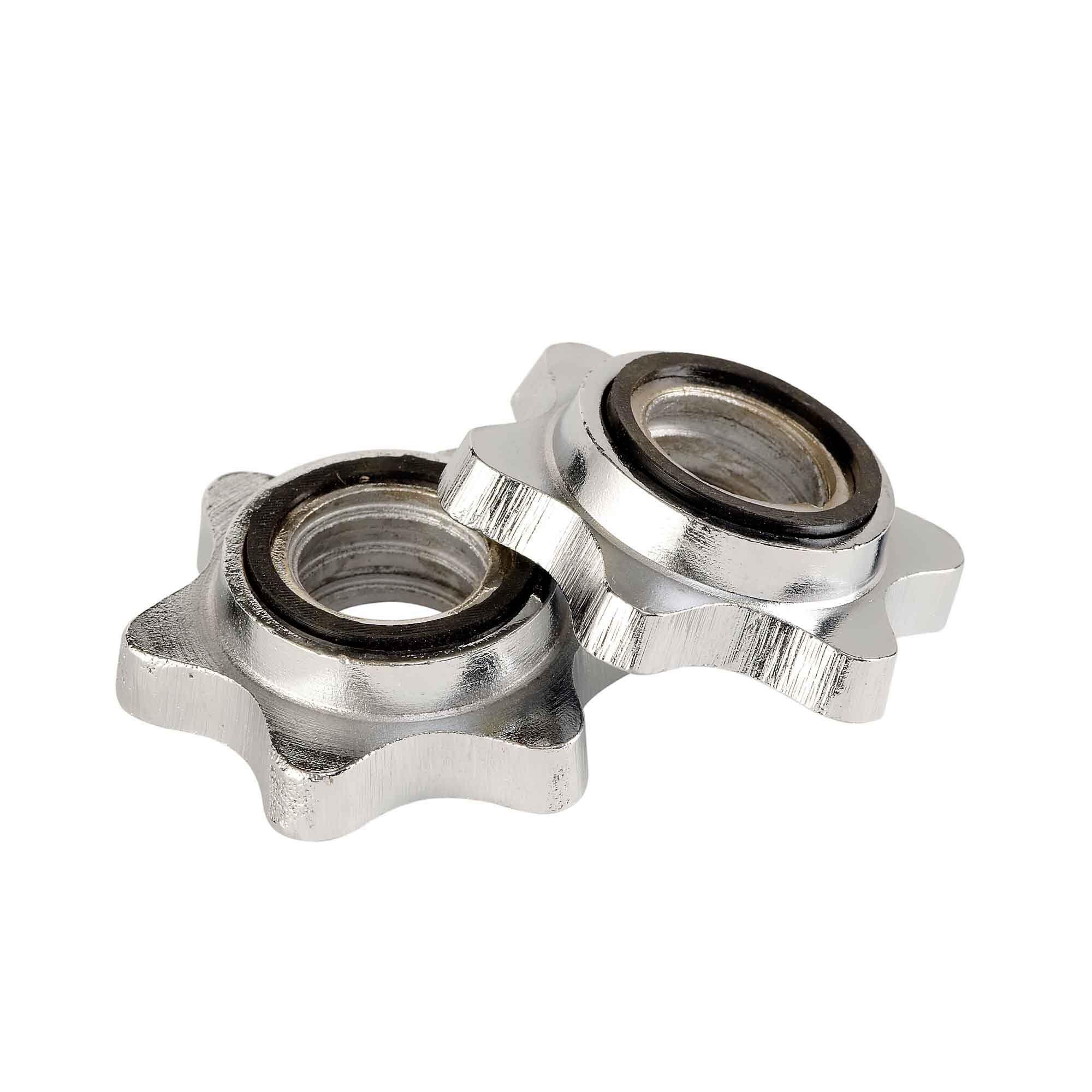 York Standard 1 Barbell Dumbbell Spinlock Collars YORK BARBELL Decathlon