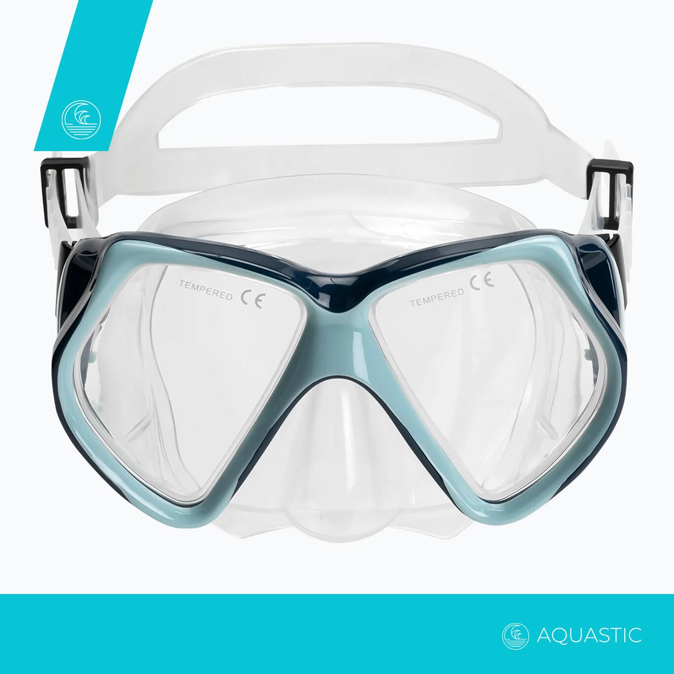 Zestaw do snorkelingu AQUASTIC Shoal do sportów wodnych 2/7