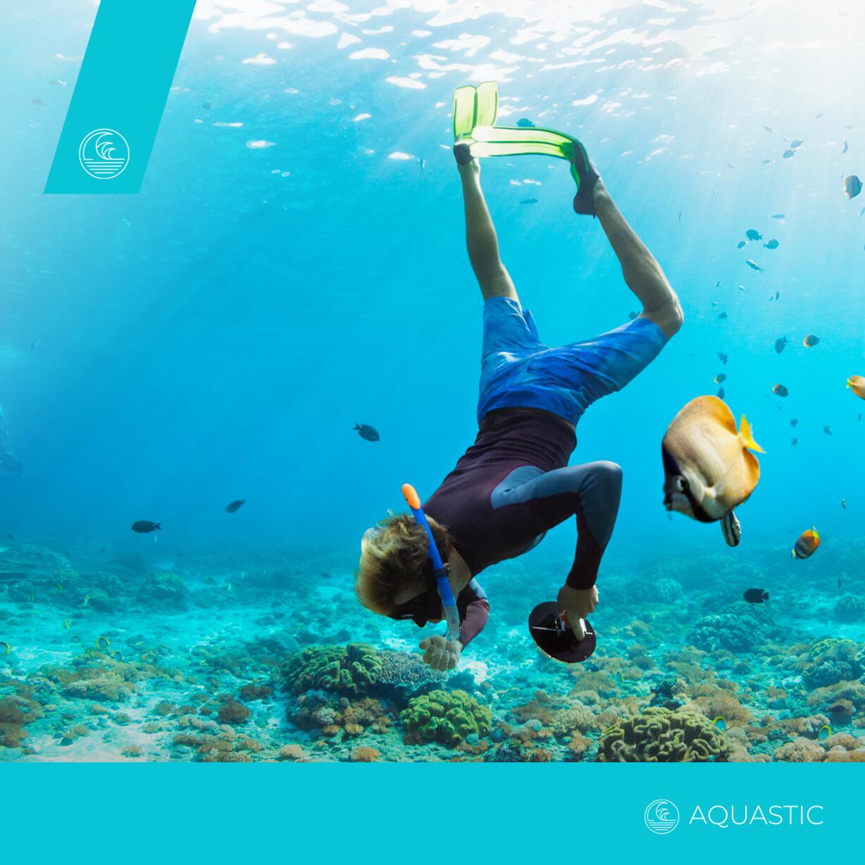 AQUASTIC Shelly kindersnorkelset 5/7