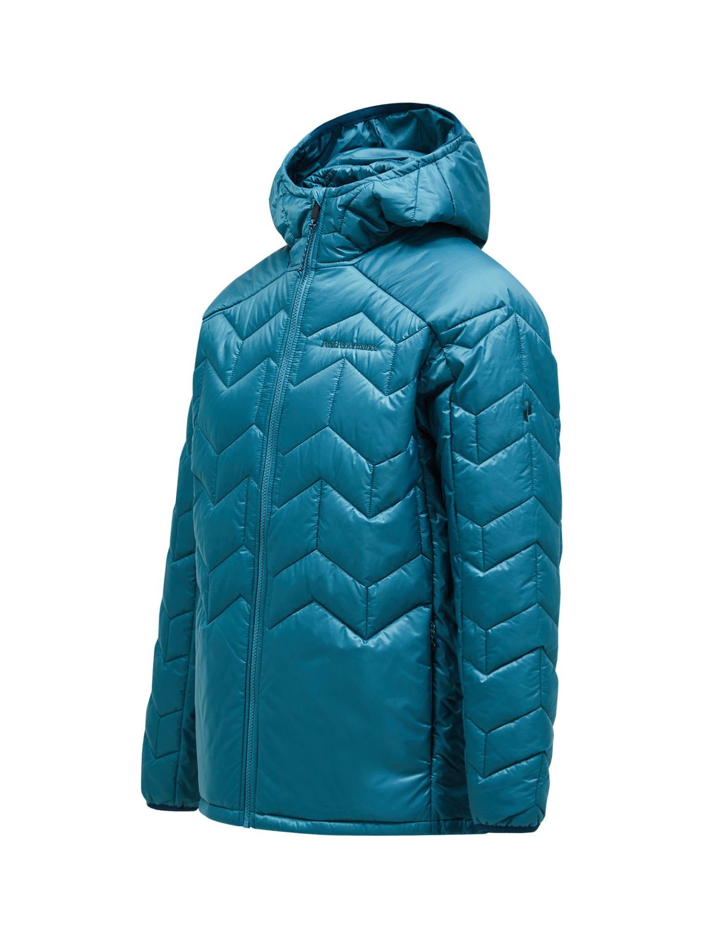 Kurtka Peak Performance męska Elevate Liner Hood turkusowa 24/25 3/4
