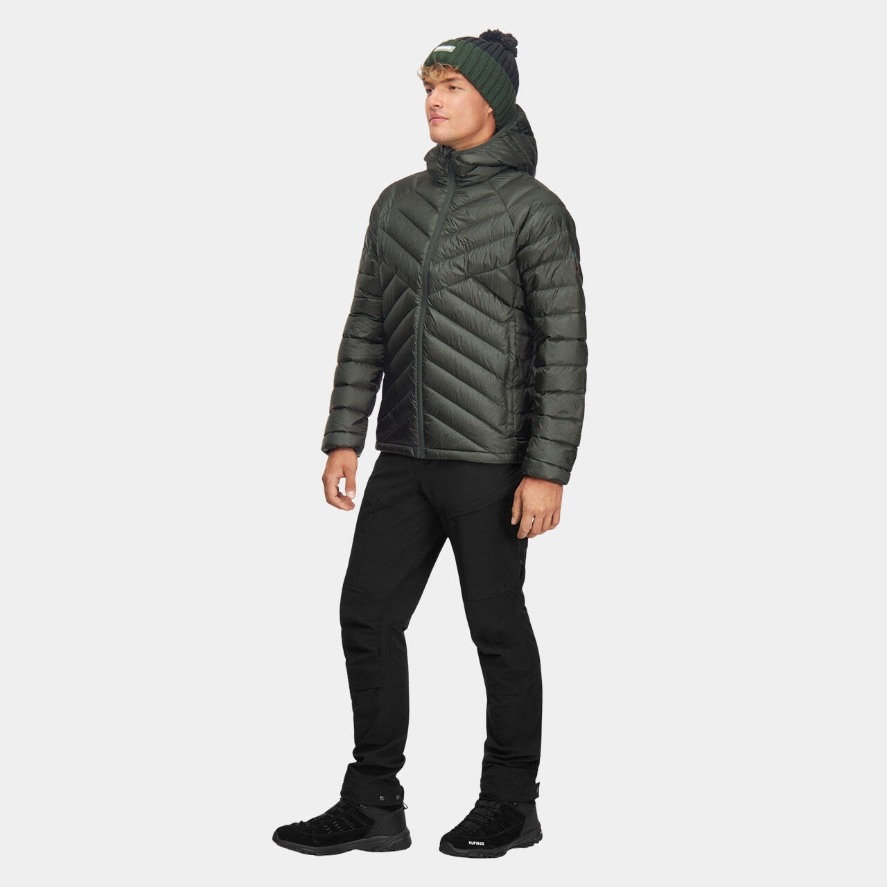 Doudoune en duvet de trek montagne Alpinus Pollux - Homme 3/5