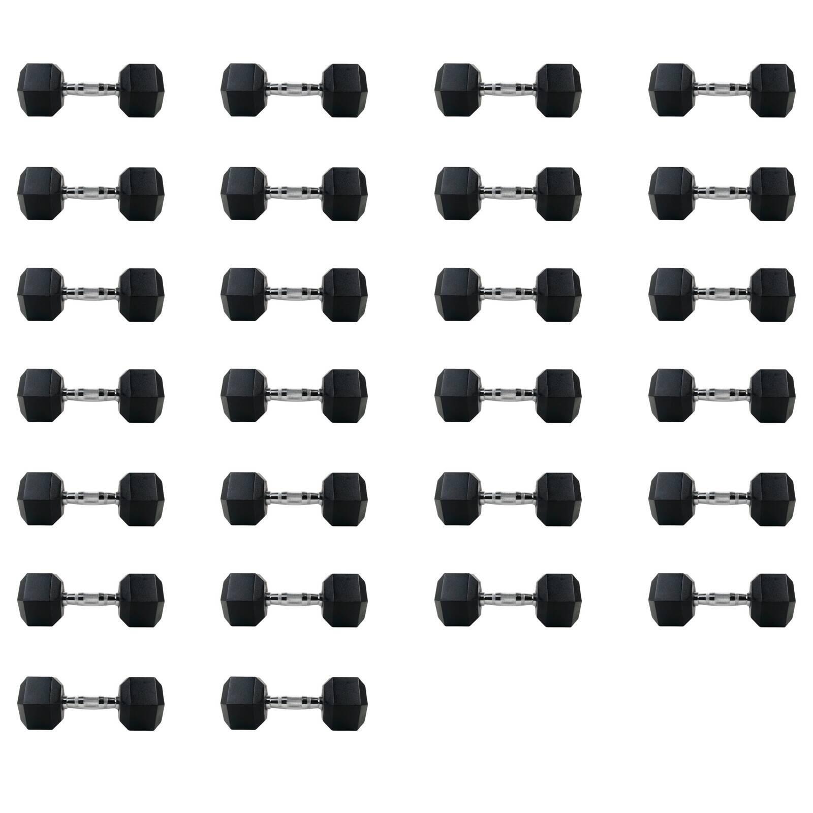 Zestaw hantli hex UNDERFIT 2 x 5-35 kg (520 kg) 1/8
