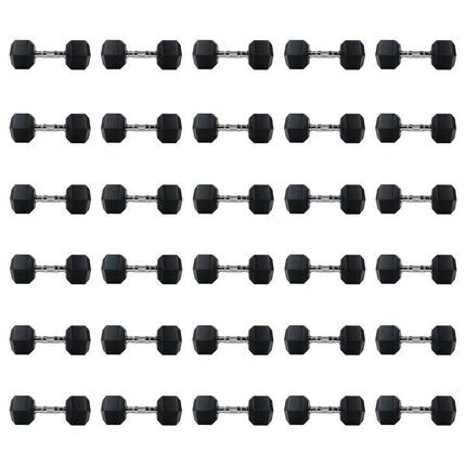 Zestaw hantli hex UNDERFIT 2 x 5-40 kg (675 kg)