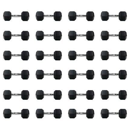Zestaw hantli hex UNDERFIT 2 x 2,5-30 kg (390 kg)