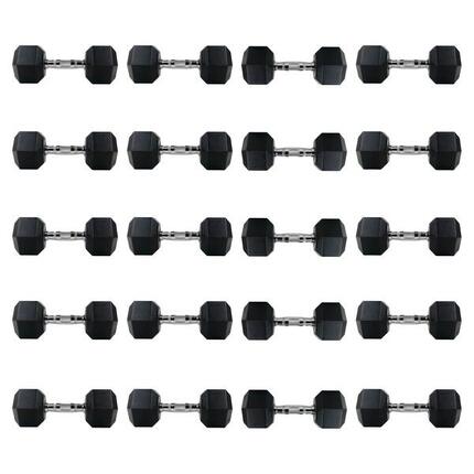 Zestaw hantli hex UNDERFIT 2 x 2,5-25 kg (275 kg)