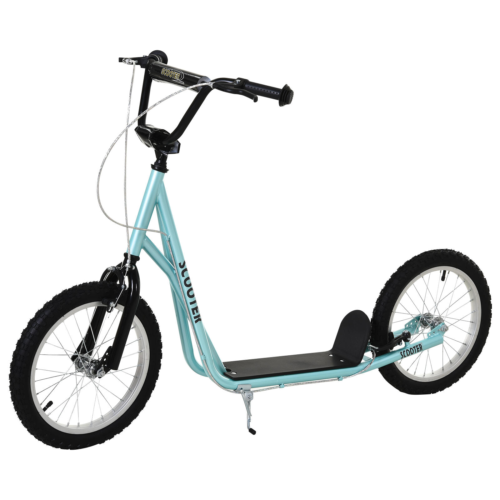 HOMCOM Trotinete 139x58x90-96 cm azul HOMCOM