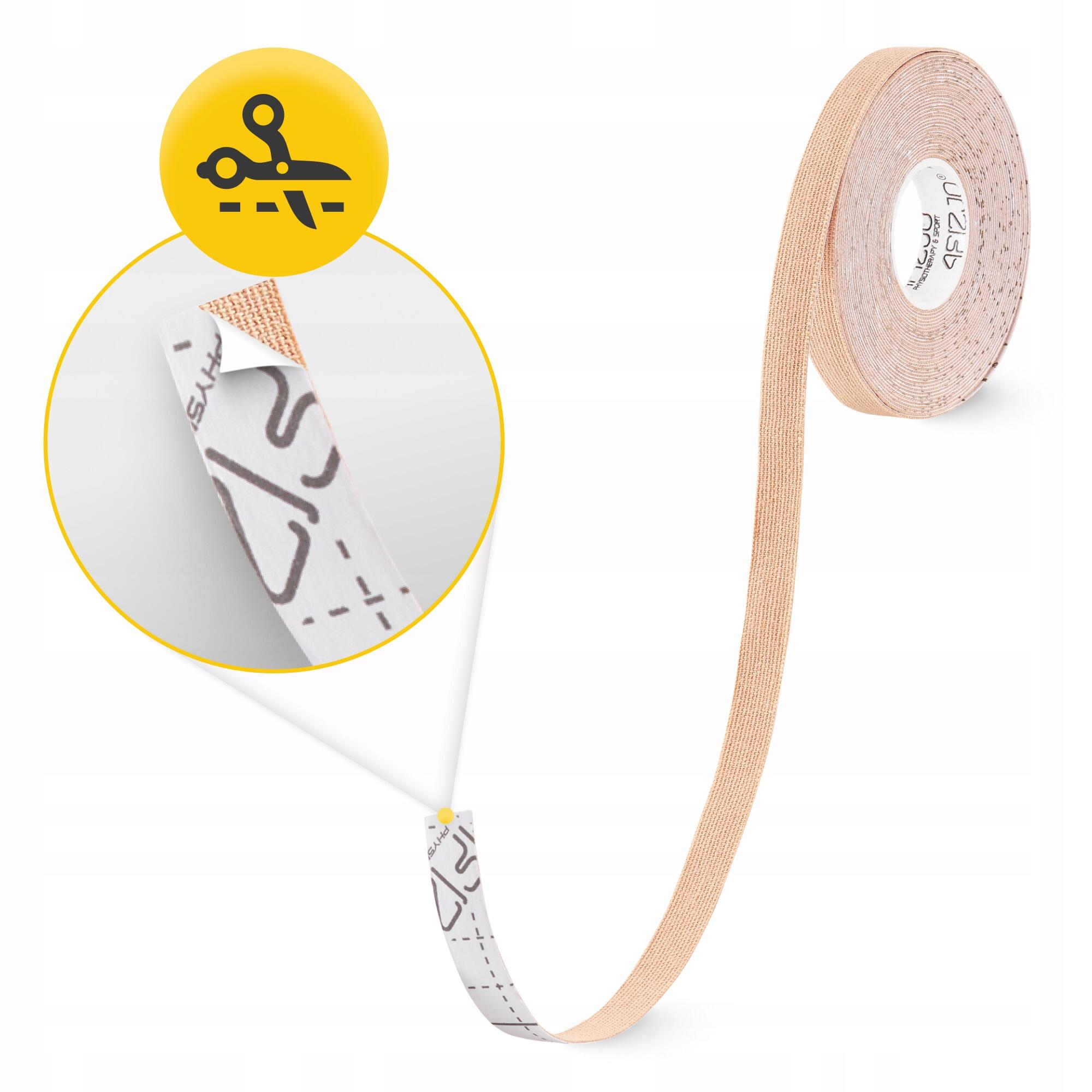 Kinesiologie Tape 1 cm x 5 m Physio Tape Wasserfest Elastisch 4FIZJO 7/7