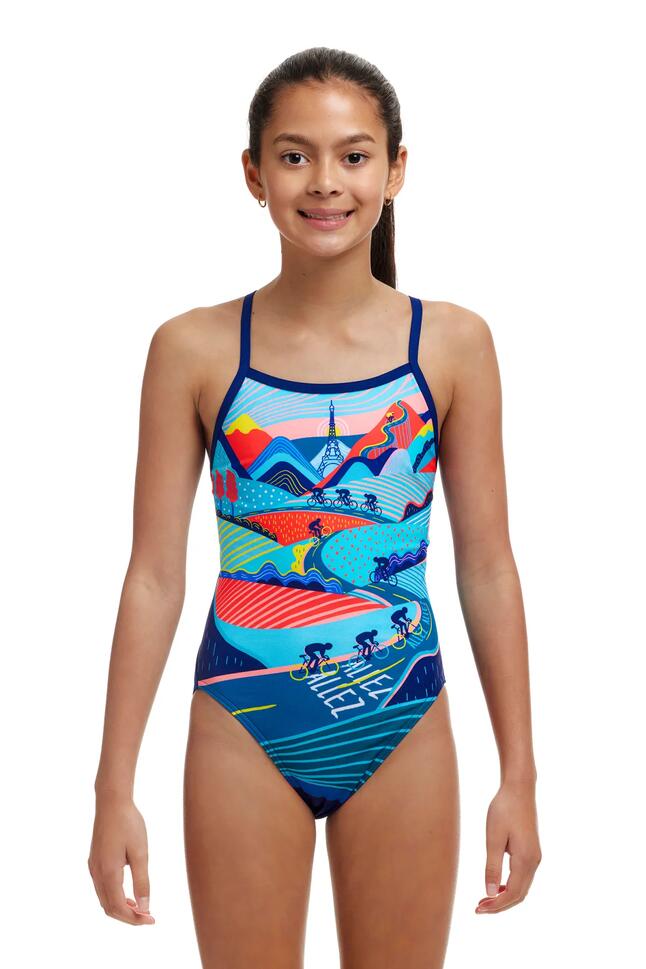 Stroj kąpielowy dziewczęcy Funkita Vive La Funky Single Strap