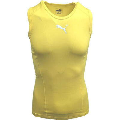 T-shirt puma liga baselayer tee sl, geel, mannen
