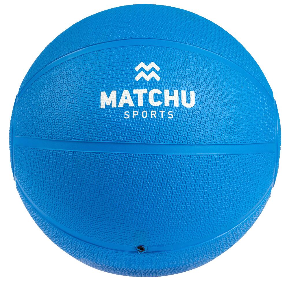 Palla Medica - Palle Mediche - Medicine Ball - Gomma - 4KG - Blu 2/7