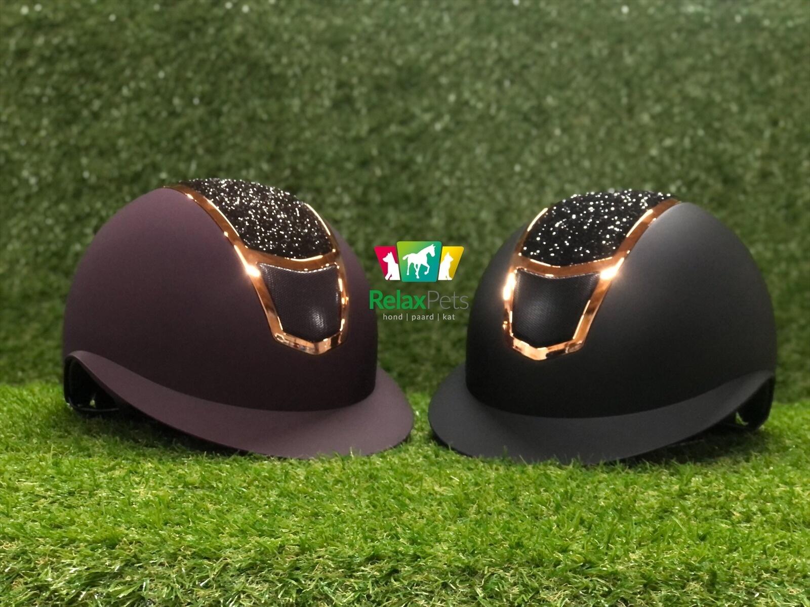 Harry's Horse Paardrijcap Mont Blanc Sparkle - Zwart Rosegold 2/5