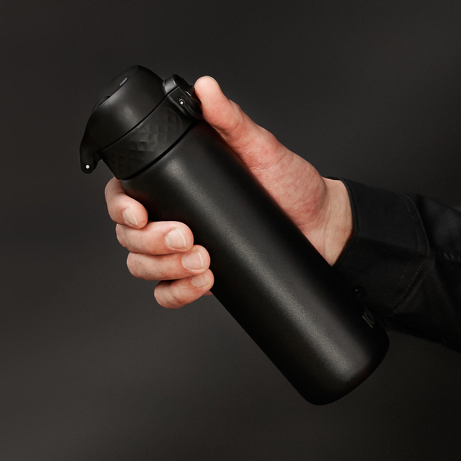 Leak Proof 1 Litre Thermal Water Bottle, Vacuum Insulated, Black, 1L 6/7