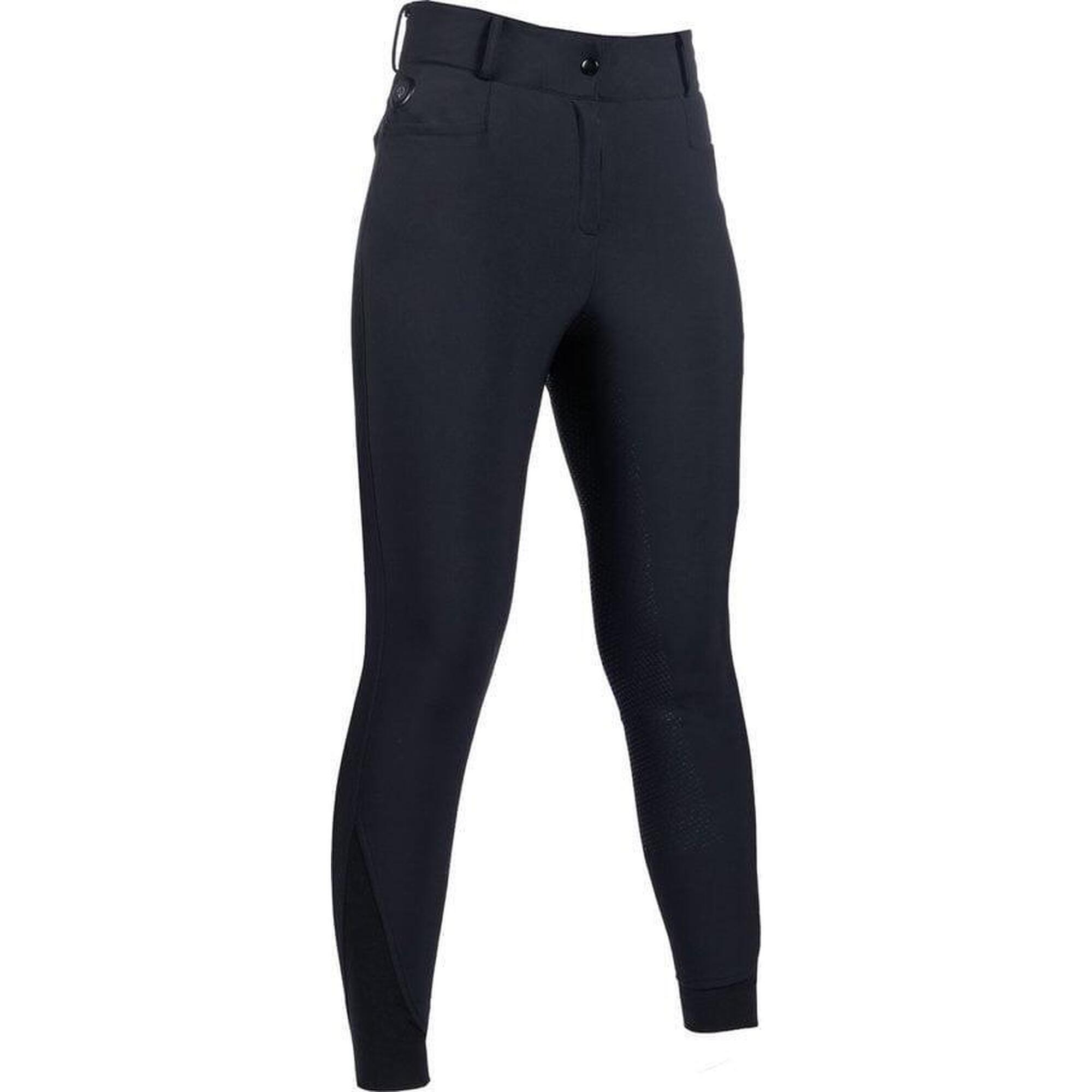 Pantalon d'équitation HKM Keep Warm - Noir