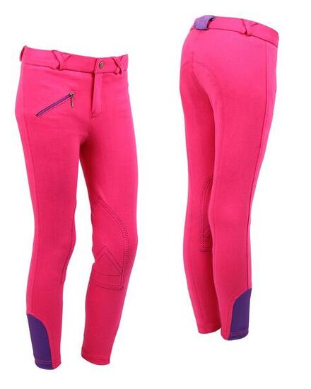 Pantalon d'équitation QHP Junior - Fuchsia