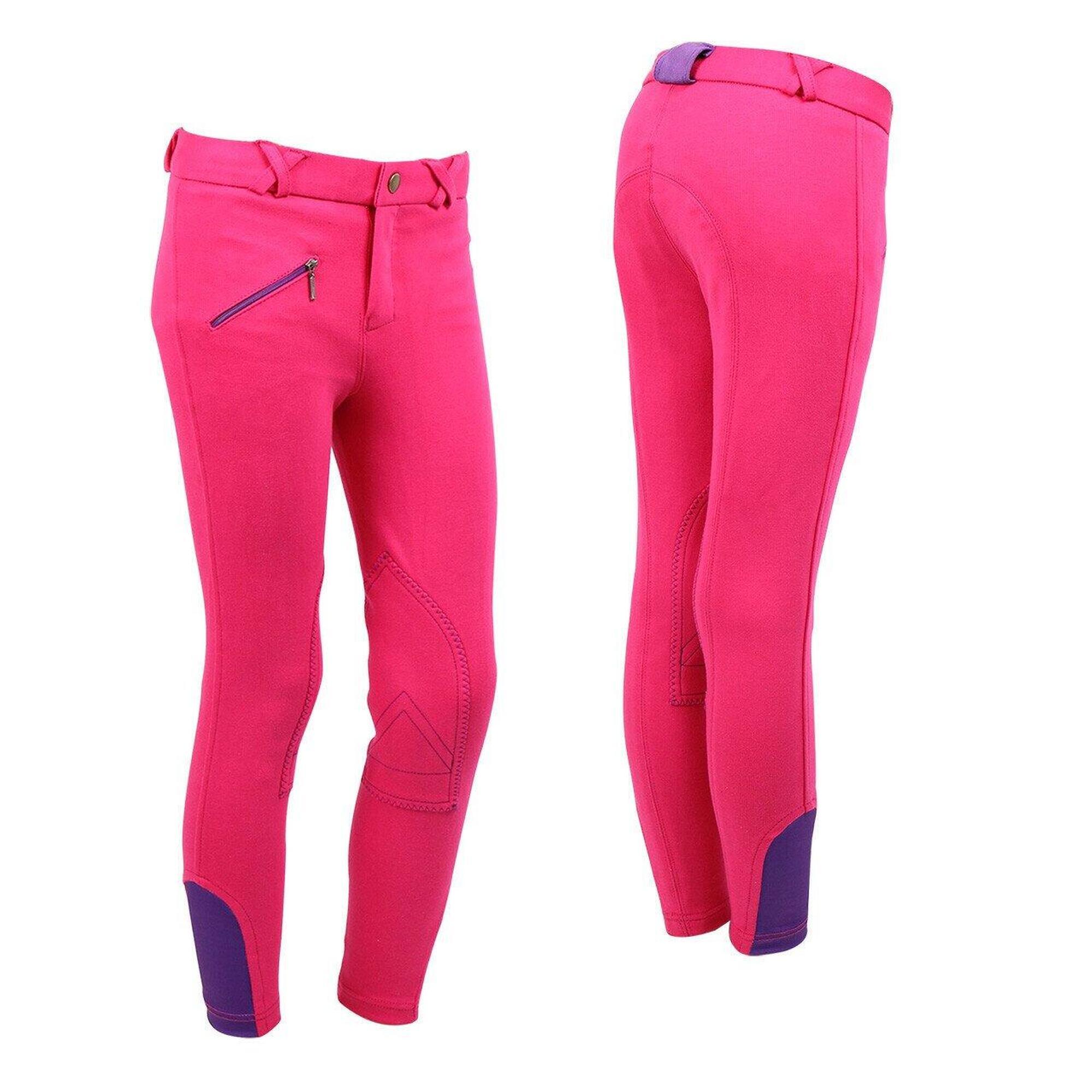 Qhp - Pantalon D'Équitation Qhp Junior - Fuchsia - Pantalon D'Équitation - Rose -  6 À 8 Ans - Decathlon