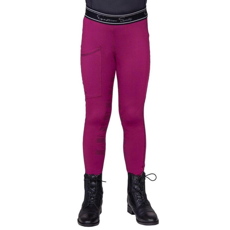 QHP Legging d'Équitation Eden - Framboise