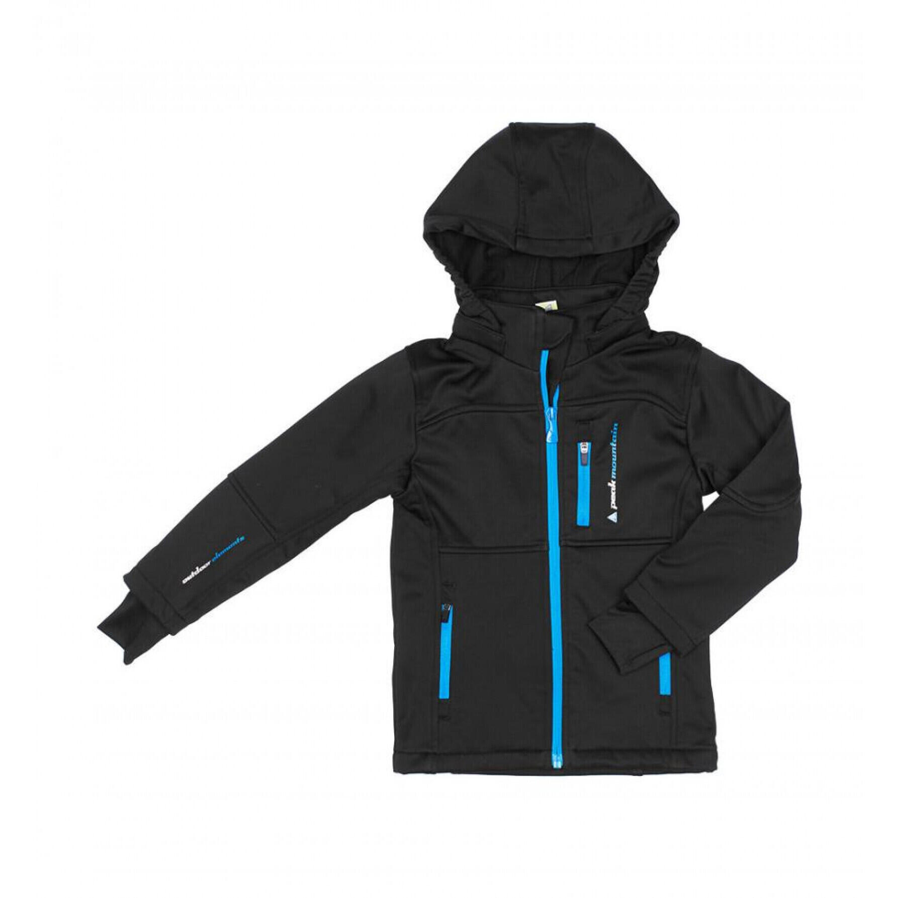 Tweedehands - Kinder softshell jas Peak Mountain Ecanne 1/3