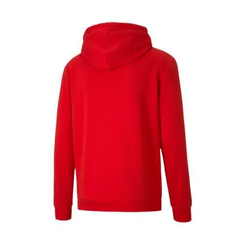 Felpa con cappuccio uomo ( fleece) puma rosso 5/6