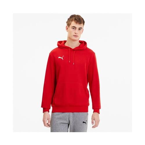 Felpa con cappuccio uomo ( fleece) puma rosso 4/6