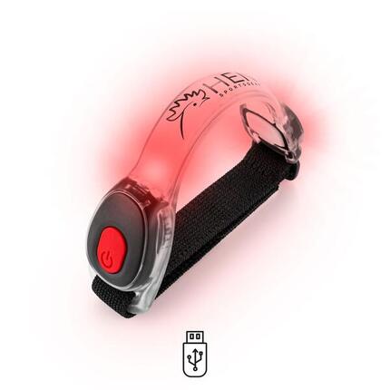 Led-Armbandleuchte - USB aufladbar - Lauflicht - weiß