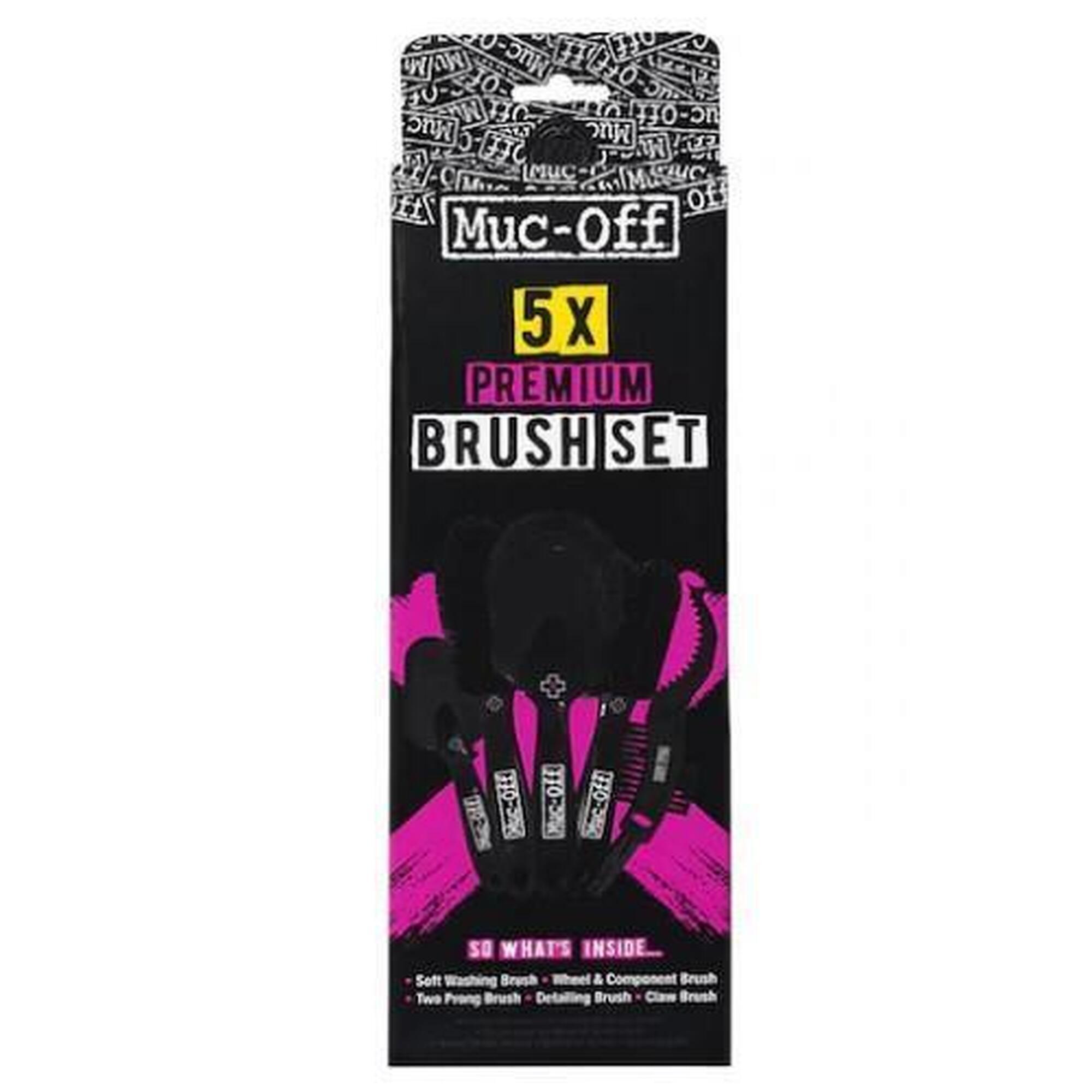 Muc-Off Premium Brush set - BLACK