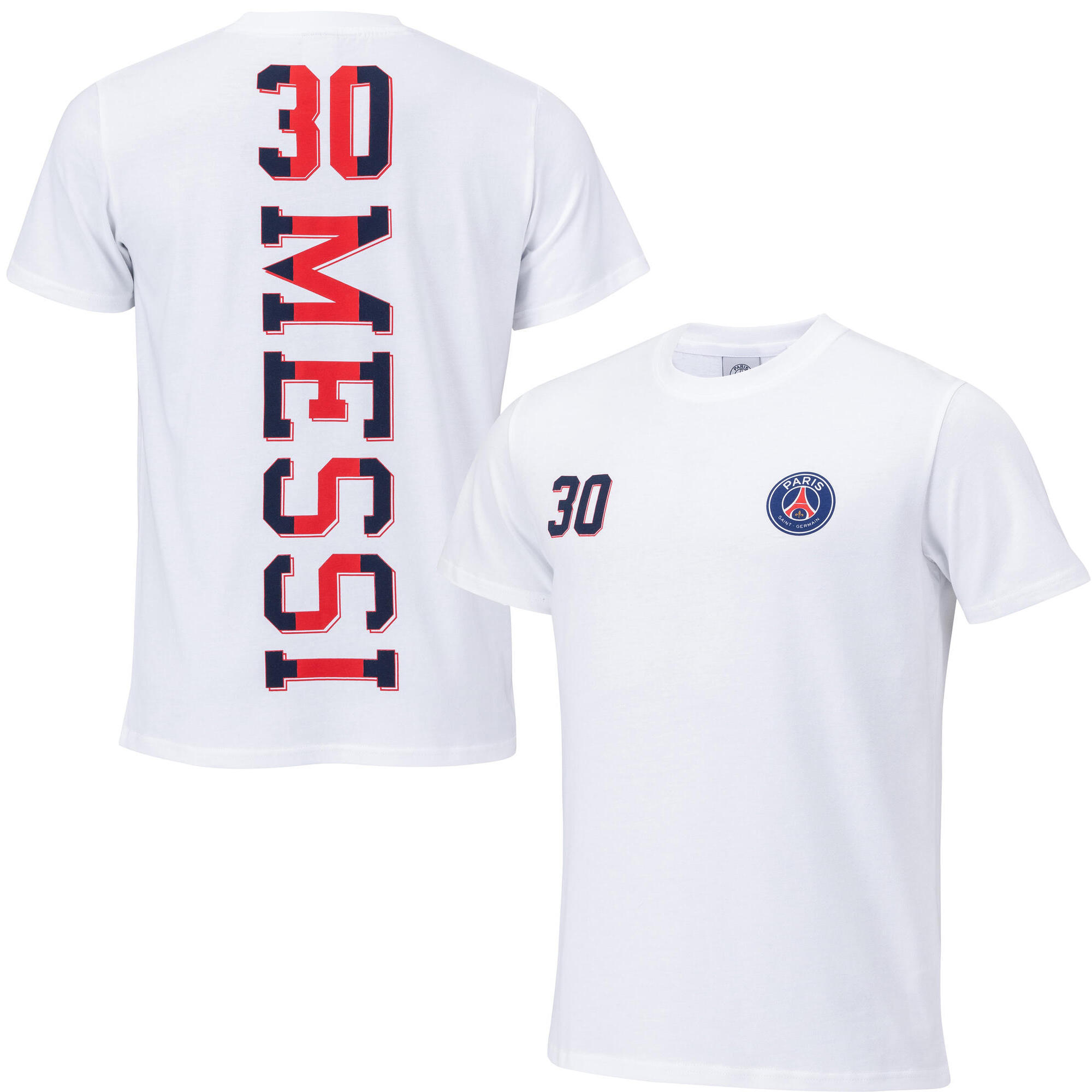Psg - T-shirt Lionel Messi Psg - Collection Officielle Paris Saint Germain - T-shirt Manches Courtes - Blanc - 38 S - Decathlon