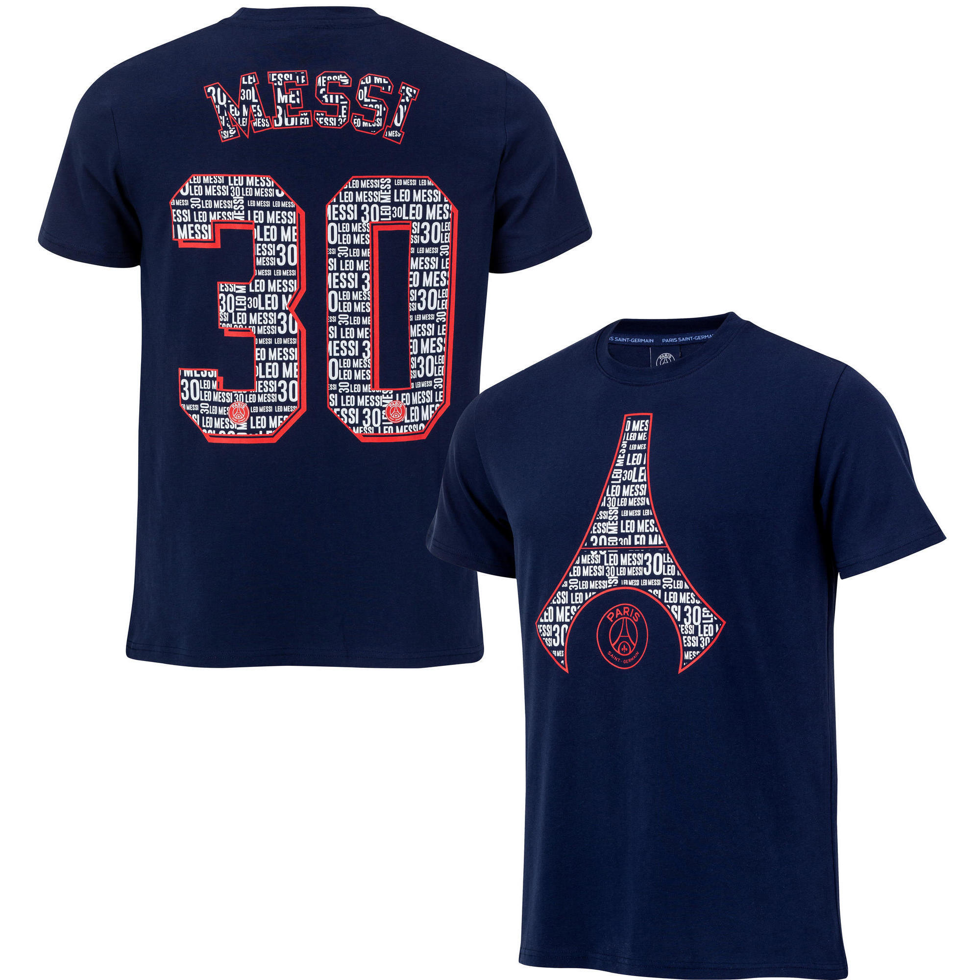 Psg - T-shirt Lionel Messi Psg - Collection Officielle Paris Saint Germain - T-shirt Manches Courtes - Bleu - 44 L - Decathlon