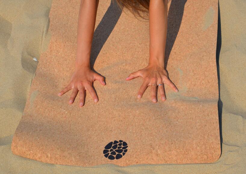 Tapis de yoga 'Voyage' - Pliable - Liège naturel - 1,6mm- 183x65cm 4/7