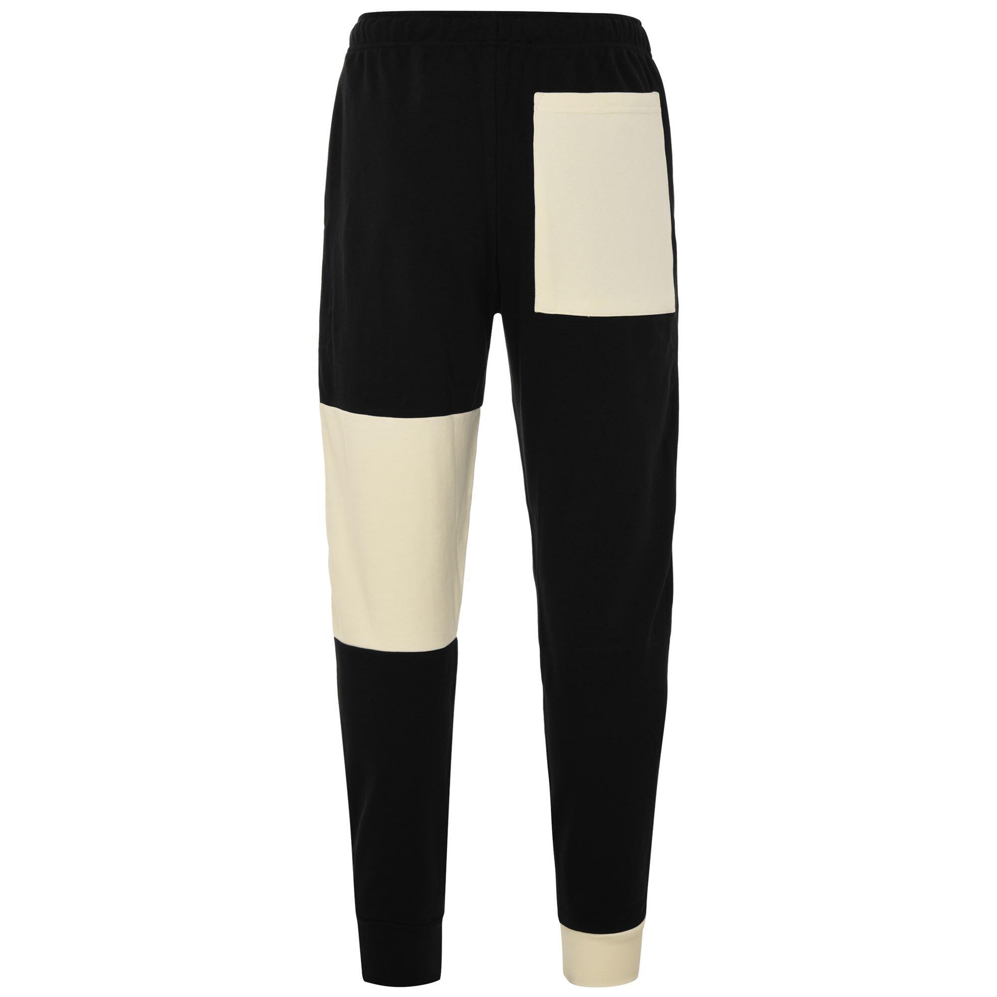 kappa pantaloni da uomo in cotone nero da fitness 3/7