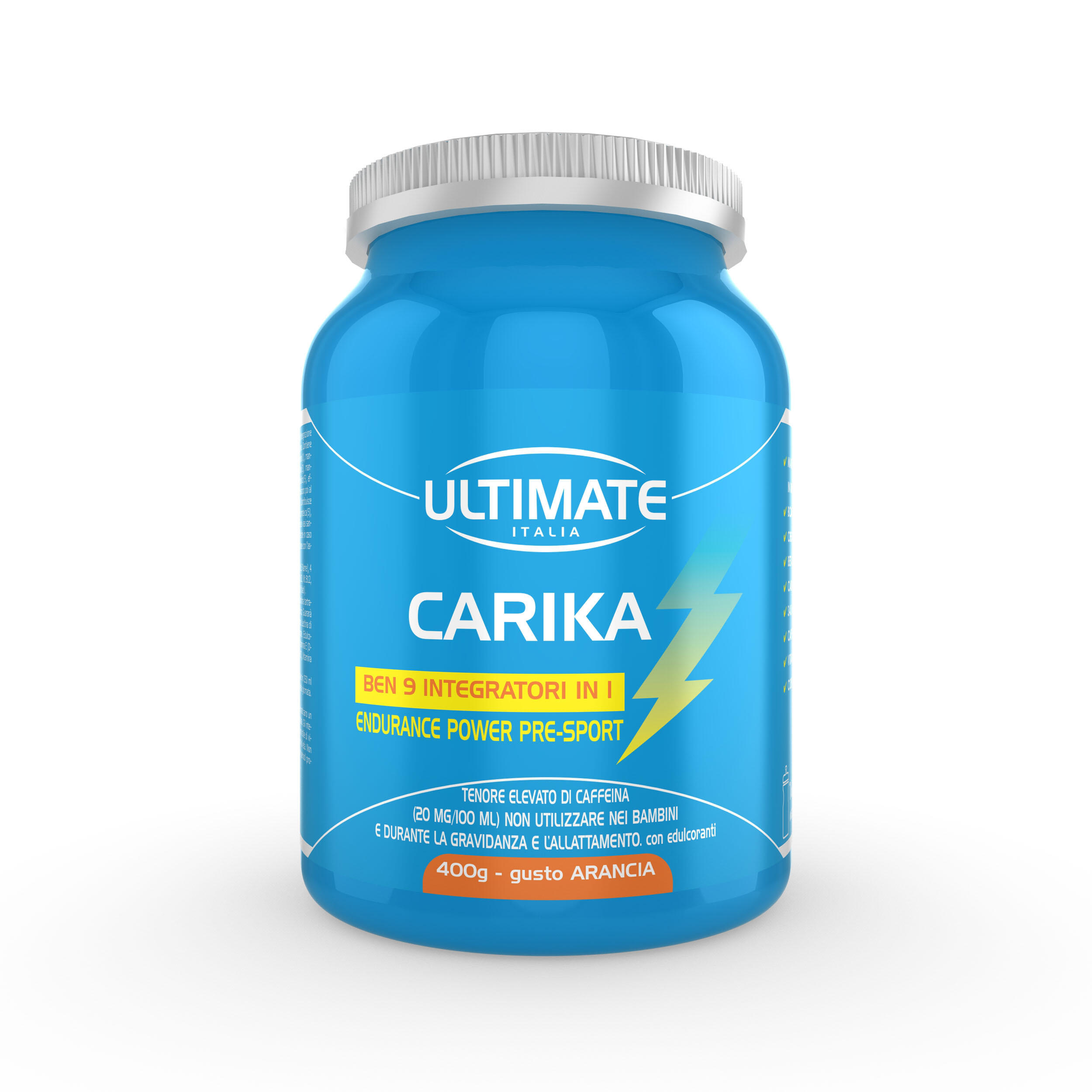 ULTIMATE ITALIA Integratore alimentare - CARIKA ARANCIA - 400g