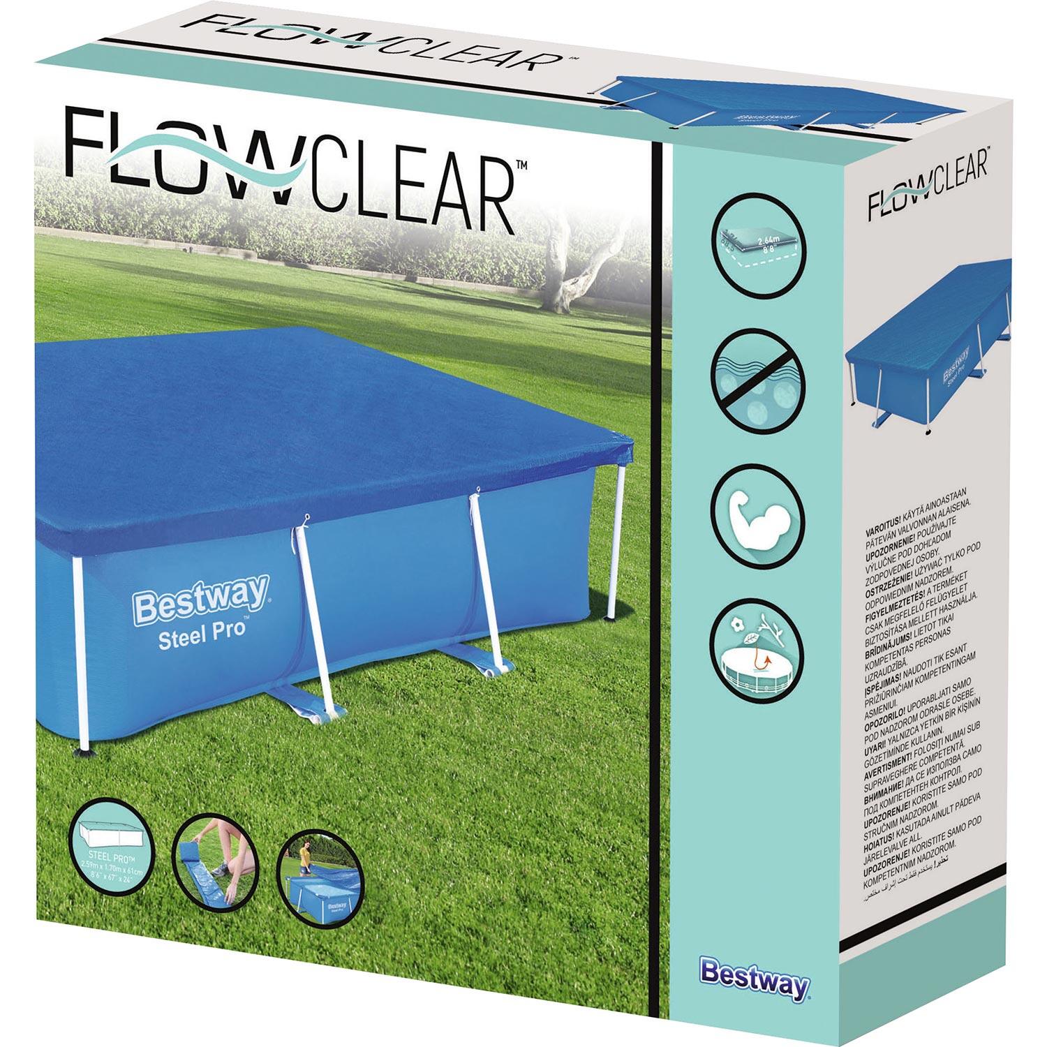 Cobertura de inverno para piscina removível Bestway 259x170 cm retangular 2/7