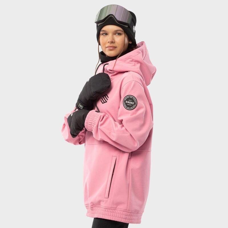 Damen Wintersport snowboardjacke für W1-W Dolomites Siroko Bubblegum Pink