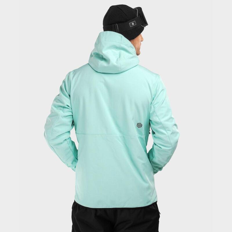 Heren Wintersport snowboardjas W2 Senja Siroko Turquoise