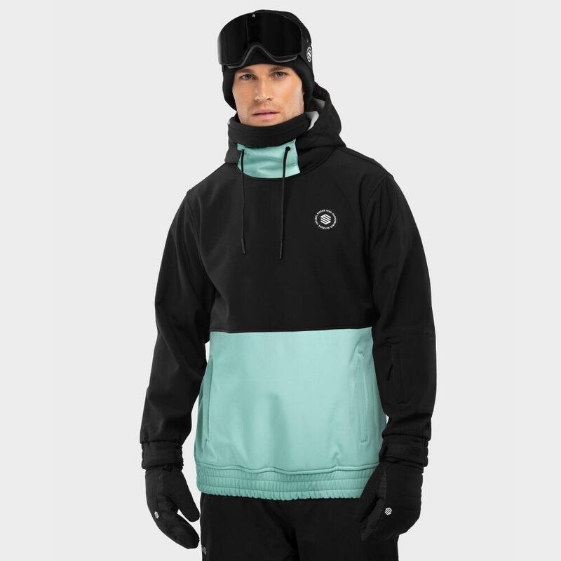 Herren Wintersport snowboardjacke für W1 Crystal Siroko Schwarz