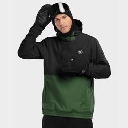 Heren Wintersport snowboardjas W1 Evergreen Siroko Zwart