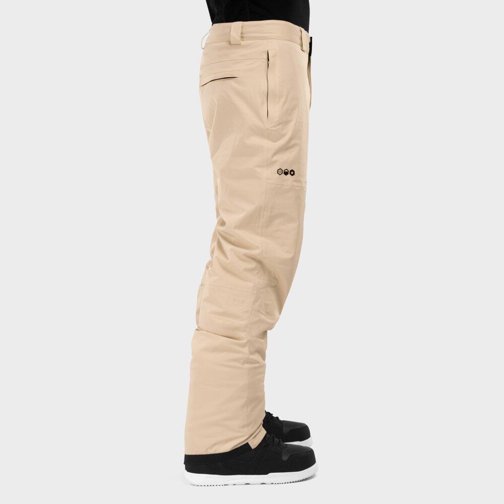 Heren Wintersport snowboard broek voor P1 Groot Siroko Beige