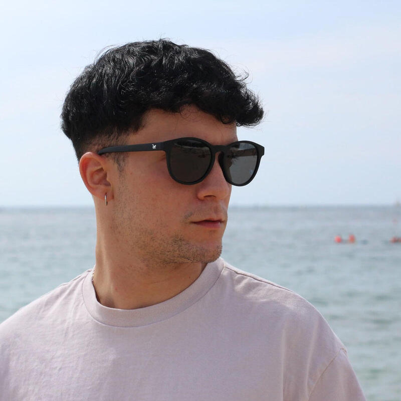 Lunettes de soleil Unisex - Polarisées / UV400 (Noir/Noir)
