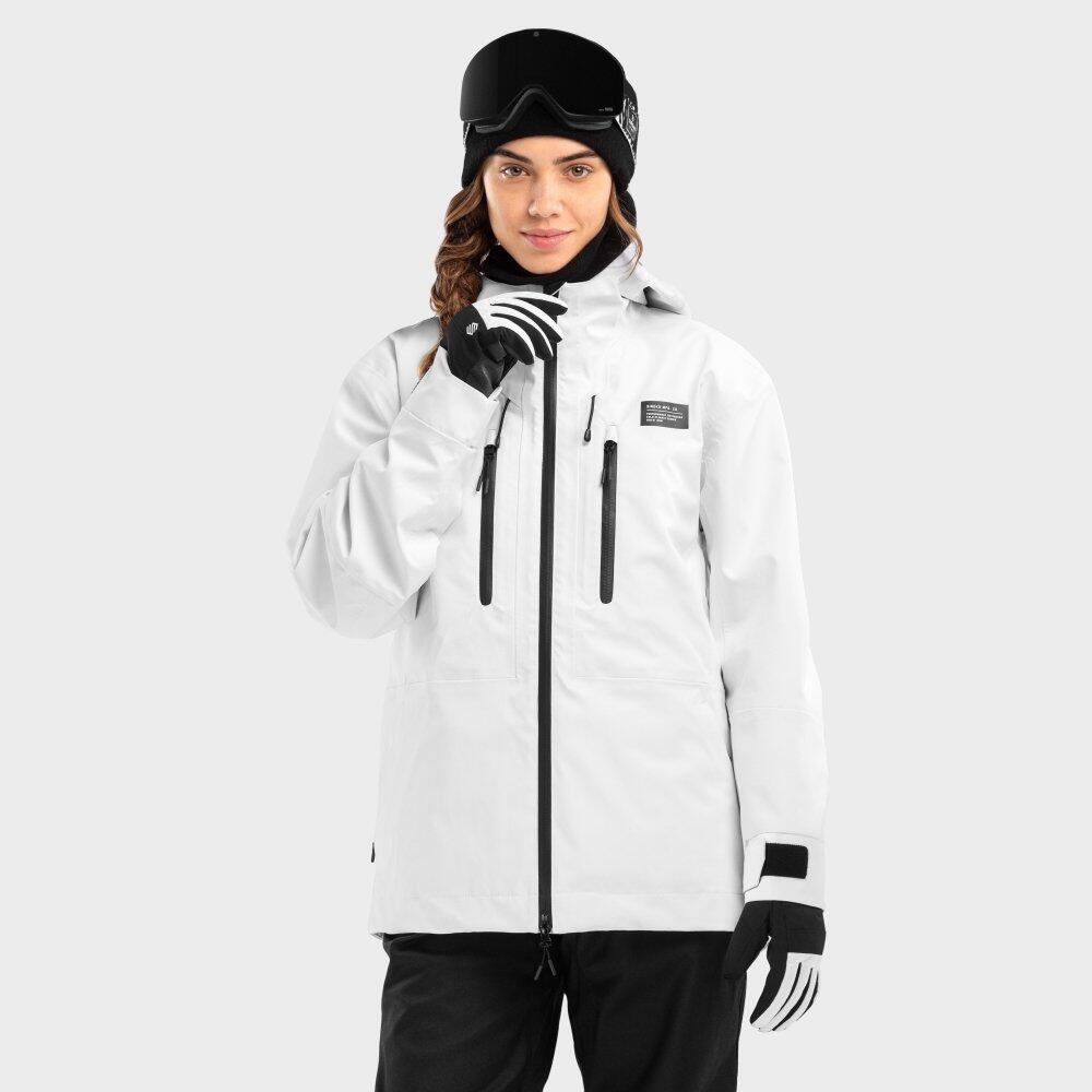 Veste snowboard femme Sports d'hiver W5-W Megeve Blanc