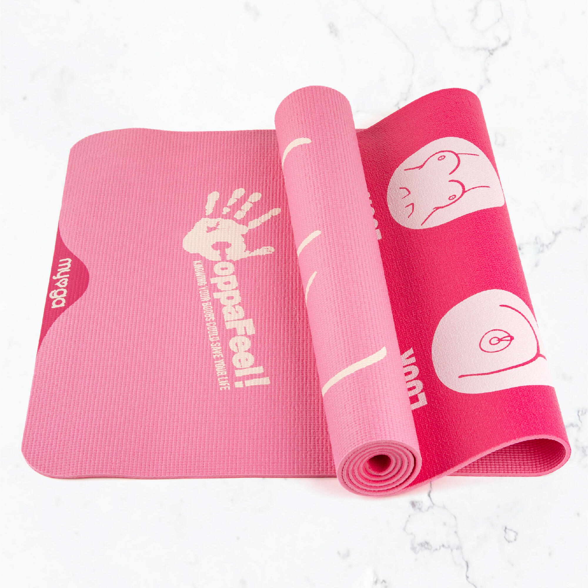 Myga Breast Cancer Awareness Charity CoppaFeel! Who's Boobs Mat 2/7