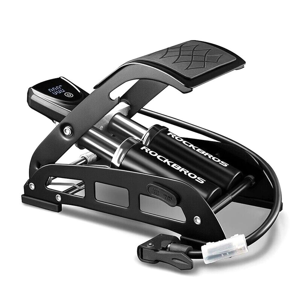 Pompa a Pedale Rockbros con Display - Nera