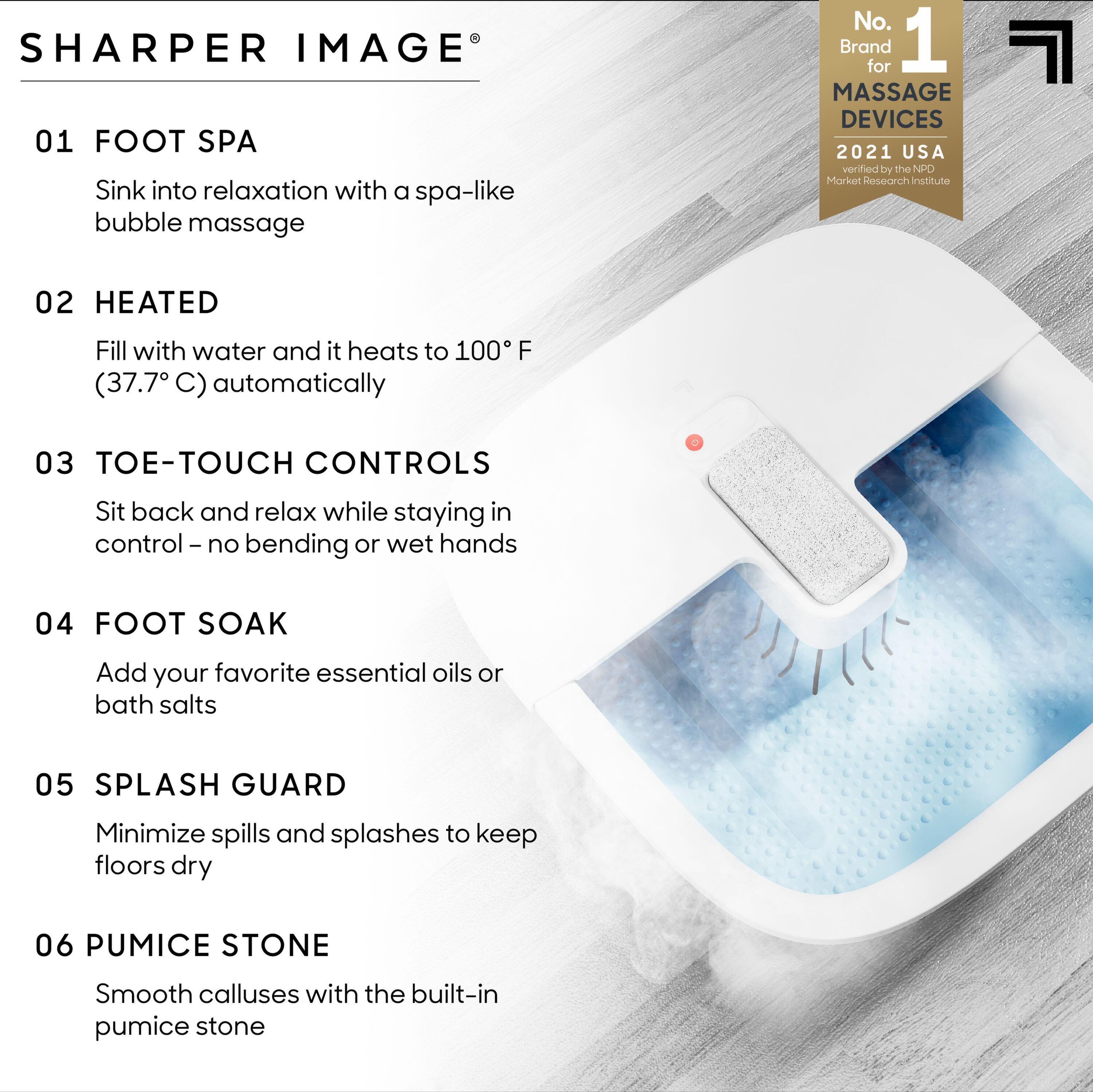 Sharper Image - Bain de pieds chauffant et massant 5/5