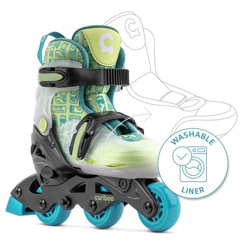 Role reglabile pentru copii Cariboo Step 1 verde