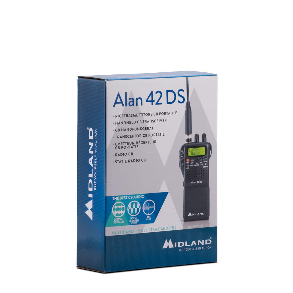 MIDLAND Alan 42 DS Radio CB Portatile Multibanda 27 MHz Nero 6/7
