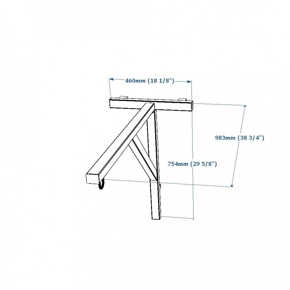 Punchbag Wall Bracket BBHB for Wall Bars Black Turnen / Kunstturnen Unisex 4/4