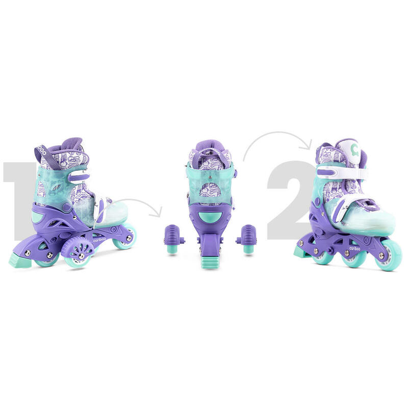 Role reglabile Cariboo Step 1 - Violet pentru copii