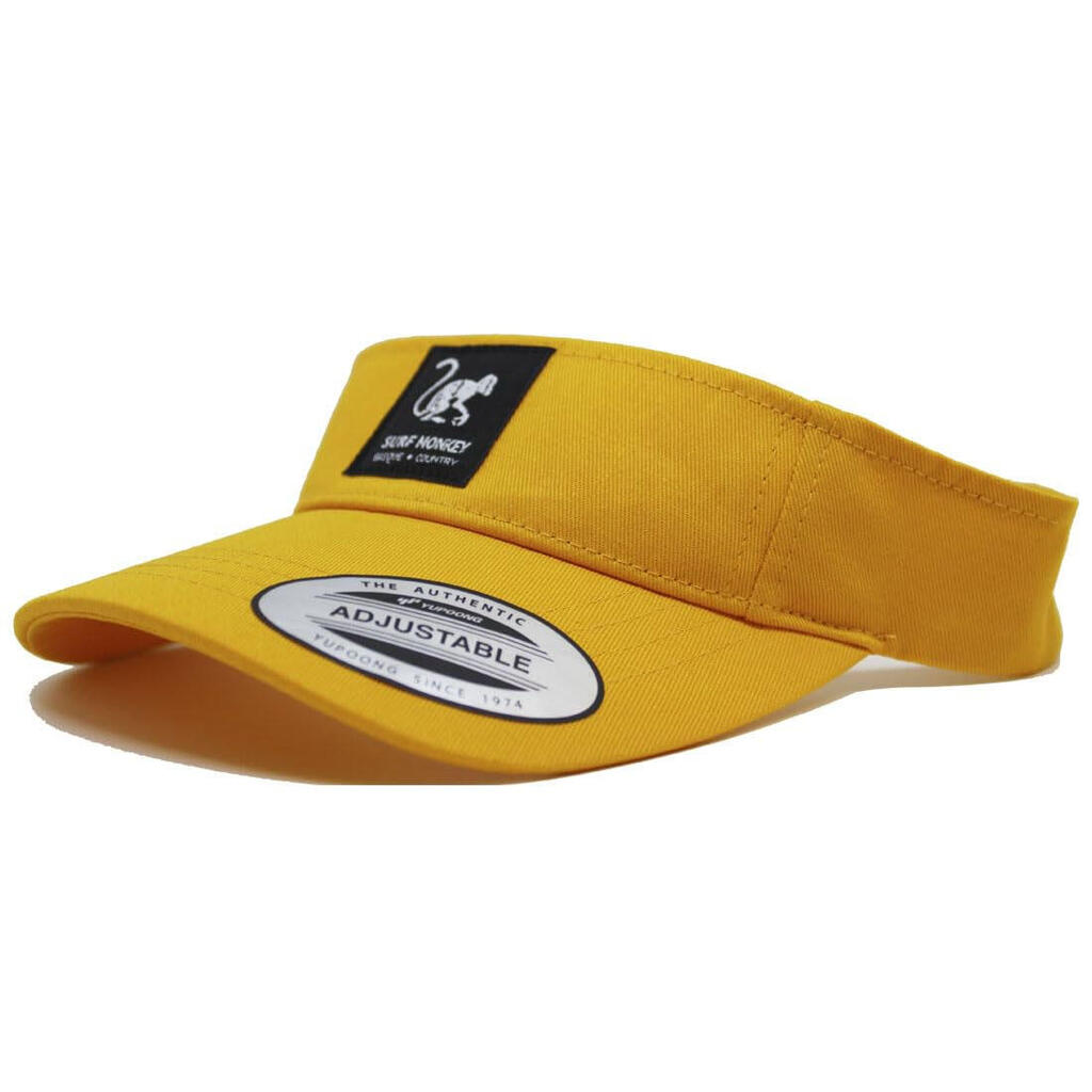 Visor Cap - Golf/Tennis - Cotton / Adult / One Size (Yellow)